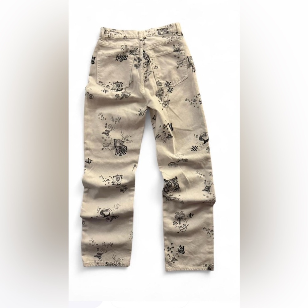 Reformation Cynthia High Rise Graffiti Jeans -Sample